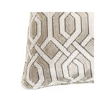Cushion Trellis Grey Velvet 60 X 60 Cm