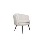 High five lounge chair white pearl (boucle)