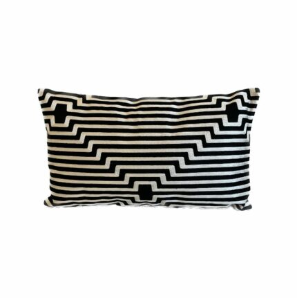 Luxe Colmore sierkussen zwart/wit